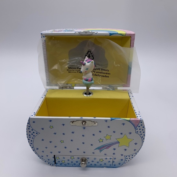 Little Big Room by Djeco Unicorn Dream Treasure Box Musical “The Blue Danube” - Picture 1 of 16